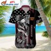 NFL Washington Commanders Palm Tree Hawaiian Shirt