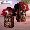 Star-Spangled 49ers Pride – San Francisco 49ers Skull Hawaiian Shirt
