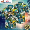 Wave Rush Jaguars – Monochrome Surf Custom Hawaiian Shirt
