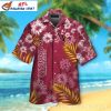 Angler’s Dream Arizona Cardinals Maroon Reef Hawaiian Shirt