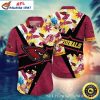 Cardinals Surf Skeleton Grateful Dead Tribute Hawaiian Shirt