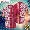 Cherry Blossom Touchdown – Arizona Cardinals Tropical Hawaiian Shirt In Floral Pattern