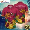 Crimson Rush Arizona Cardinals Hawaiian Shirt – Floral Fanfare NFL Cardinals Tropical Shirt