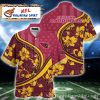 Feathered Fronds White – Arizona Cardinals Leafy Print Hawaiian Shirt