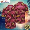 Endzone Bloom Maroon – NFL Cardinals Flowery Hawaiian Shirt