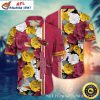 Feathered Foliage – Arizona Cardinals Hawaiian Shirt With Custom Name