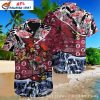 Fierce Rush – Arizona Cardinals Pink Flora Hawaiian Shirt