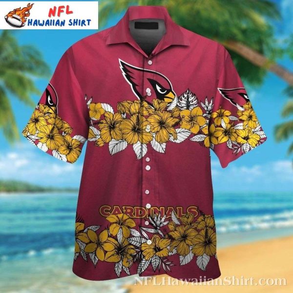 Floral Touchdown – Arizona Cardinals Tropical Hawaiian Shirt