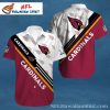 Maroon Meadow Game – Arizona Cardinals Floral Crest Hawaiian Shirt