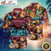 Maroon Meadow Game – Arizona Cardinals Floral Crest Hawaiian Shirt