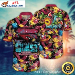 Love Summer – Retro Surf Arizona Cardinals Hawaiian Shirt