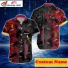 Monochrome Flight Arizona Cardinals Sleek Hawaiian Shirt