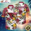 Psychedelic Cardinal Wave Vibrant Hawaiian Shirt