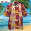 Touchdown Abstract Arizona Cardinals Geometric Hawaiian Shirt