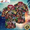 Tropical Blitz Arizona Cardinals Jersey-Style Hawaiian Shirt