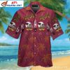 Tropical Flair Red – Cardinals Hawaiian Botanical Shirt