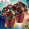 Vintage Vibes Arizona Cardinals Hawaiian Shirt – Retro NFL Cardinals Tropical Aloha Shirt