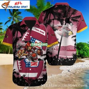 Tropical Touchdown Arizona Cardinals Hawaiian Shirt