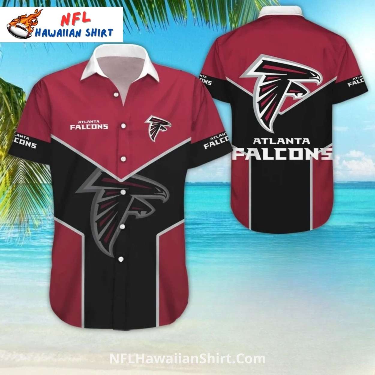 Atlanta Falcons Bold Chevron Panel Shirt And Shorts Set Atlanta Falcons Bold Chevron Panel Shirt And Shorts Set