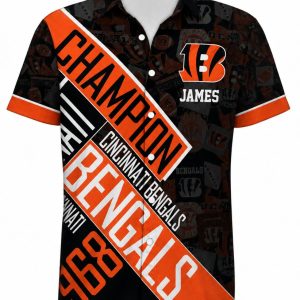 Bengals Champion Design Custom Name Hawaiian Shirt 1