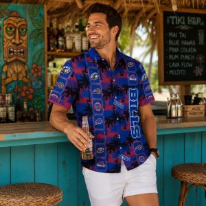 Bills Aloha Shirt – Classic Blue and White Team Logo Design
