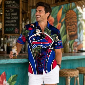 Bills Aloha Shirt – Tropical Floral with Customizable Features