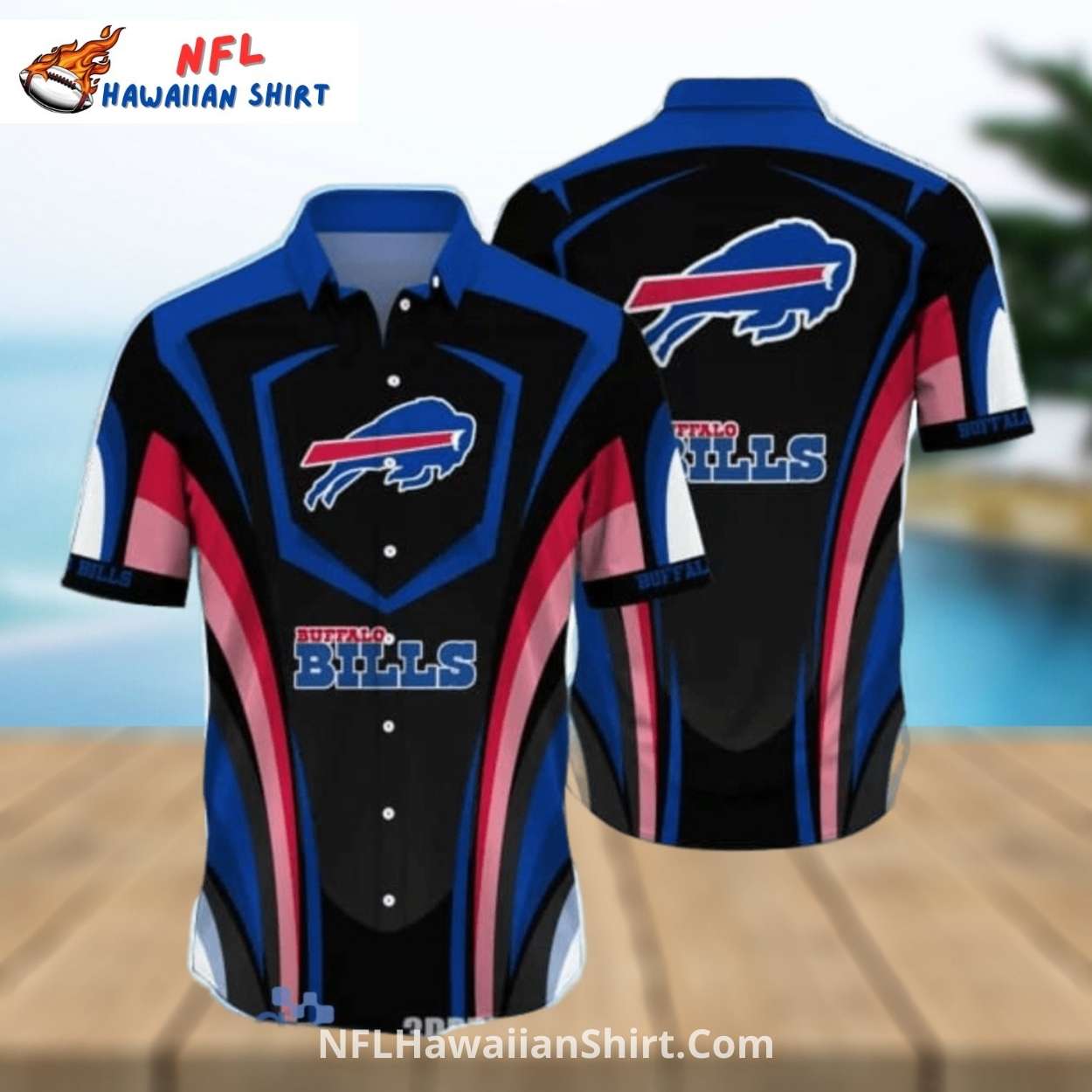 Buffalo Bills Aloha Shirt - Sleek Modern Futuristic Graphics Buffalo Bills Aloha Shirt - Sleek Modern Futuristic Graphics