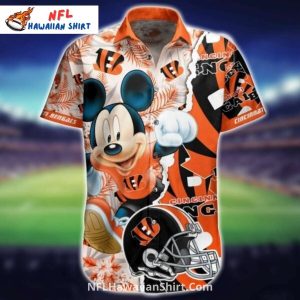 Cincinnati Bengals Aloha Shirt With Cartoon Character