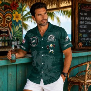 Custom Philadelphia Eagles Hawaiian Shirt Shorts Set