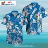 Detroit Lions Hawaiian Shirt With Bold Geometric Design