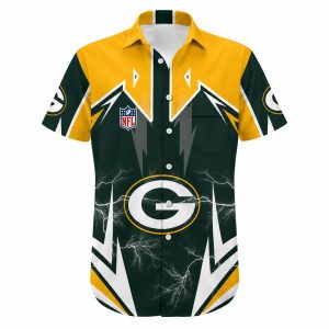 Green Bay Packers Lightning Bolt Jersey Shirt Custom 1