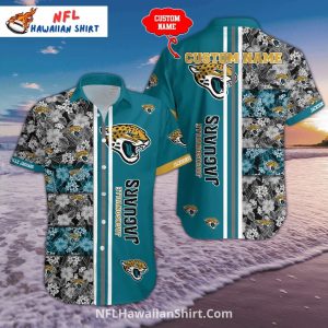 Jacksonville Jaguars Custom Name Floral Patchwork Shirt