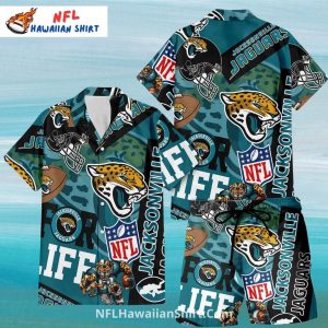 Jacksonville Jaguars Hawaiian Shirt Football Graphics Design