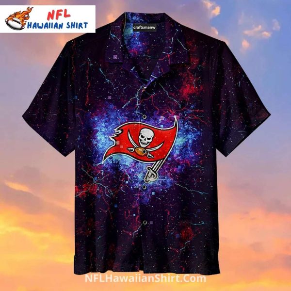 NFL Buccaneers Hawaiian Shirt Galaxy Night Sky Theme