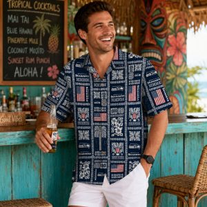 American Heritage Seattle Seahawks Aloha Shirt