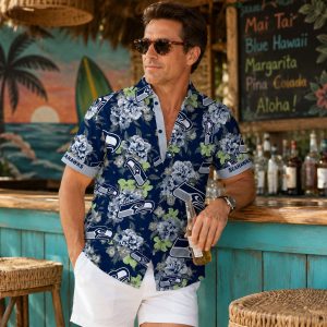 Floral Breeze Seattle Seahawks Aloha Shirt