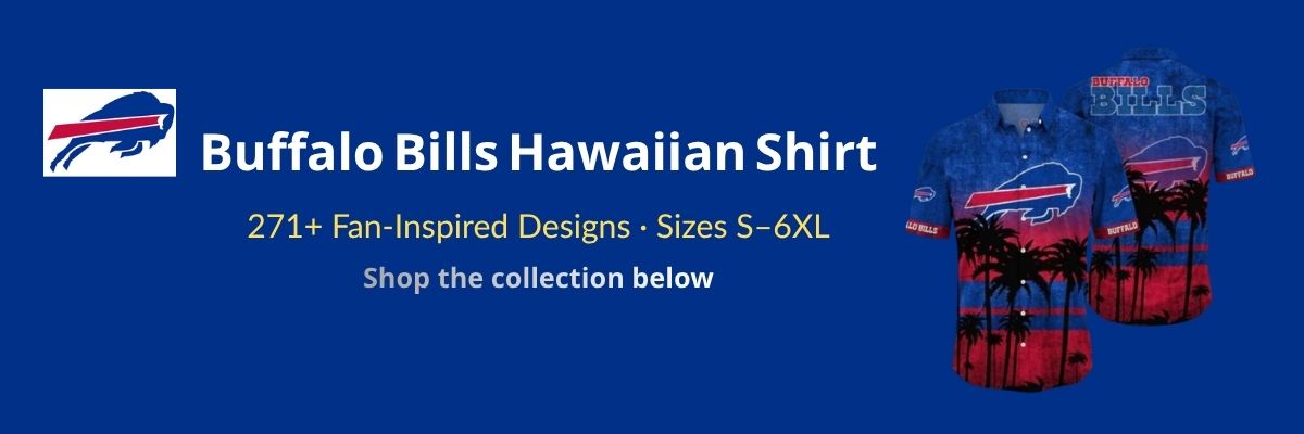 Buffalo Bills Hawaiian Shirt fan collection – royal blue and red designs