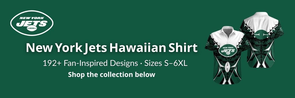 New York Jets Hawaiian Shirt collection banner – Gotham Green fan designs