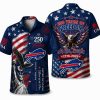 Buffalo Bills Floral Fireworks America 250 Hawaiian Shirt
