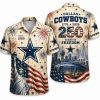 Dallas Cowboys God Bless America Hawaiian Shirt Dallas Cowboys God Bless America Hawaiian Shirt