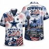 Dallas Cowboys Vintage Liberty Freedom Hawaiian Shirt