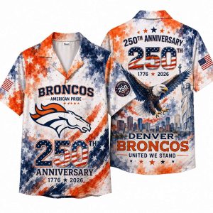 Denver Broncos 250th Anniversary Hawaiian Shirt