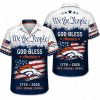 Denver Broncos Floral America 250 Hawaiian Shirt Denver Broncos Floral America 250 Hawaiian Shirt
