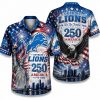 Detroit Lions Eagle Bell Detroit Freedom 250 Hawaiian Shirt