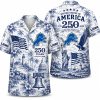 Detroit Lions Dark Constitution Liberty 250 Hawaiian Shirt Detroit Lions Dark Constitution Liberty 250 Hawaiian Shirt