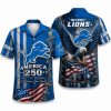 Detroit Lions Liberty Harbor Night 250 Hawaiian Shirt Detroit Lions Liberty Harbor Night 250 Hawaiian Shirt