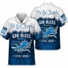 Detroit Lions God Bless Lions Burst Hawaiian Shirt