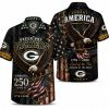 Green Bay Packers White Anniversary Hawaiian Shirt Green Bay Packers White Anniversary Hawaiian Shirt