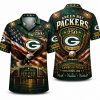 Green Bay Packers Black Eagle Freedom Hawaiian Shirt Green Bay Packers Black Eagle Freedom Hawaiian Shirt