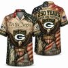 Green Bay Packers Floral Eagle America 250 Hawaiian Shirt Green Bay Packers Floral Eagle America 250 Hawaiian Shirt